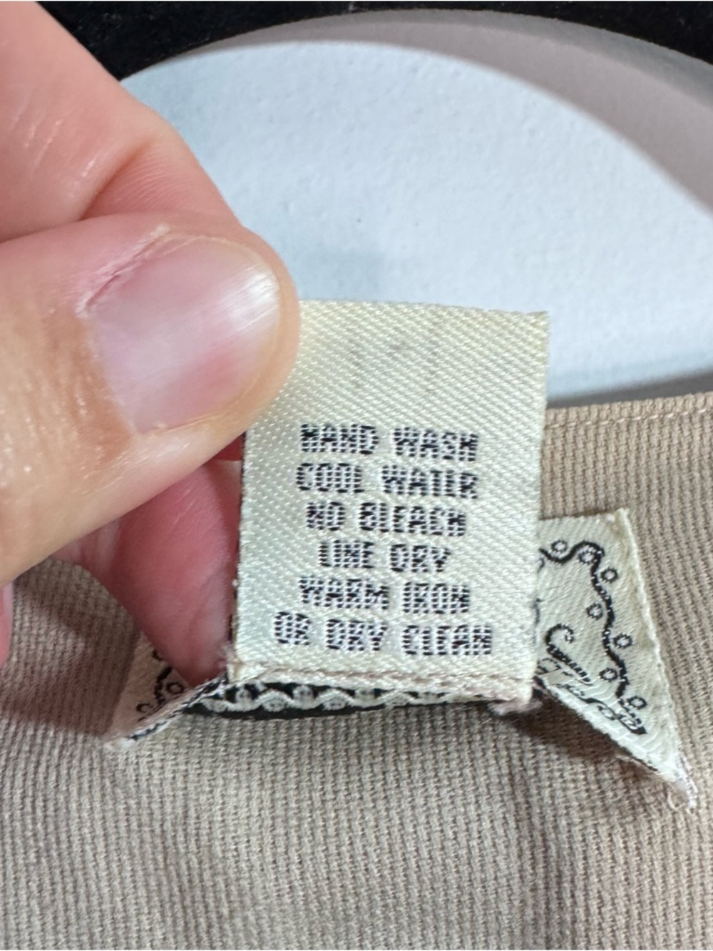 TanTrums Embroidered Floral Vest Medium Button Front Beige Cotton - Picture 5 of 8